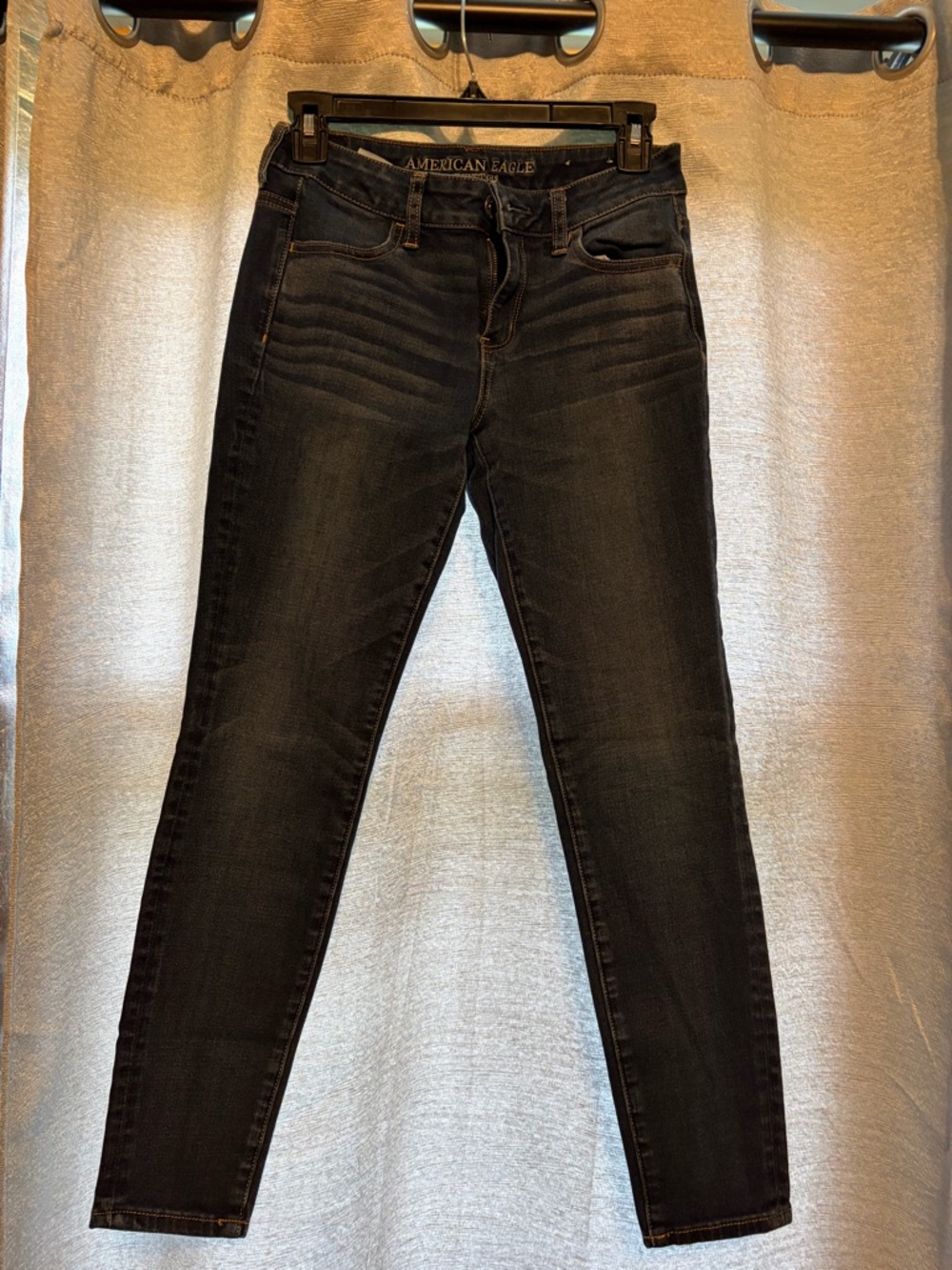 American Eagle Outfitters Black/Charcoal Skinny Jeans